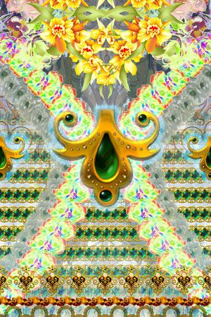 欧式印花花型图片
