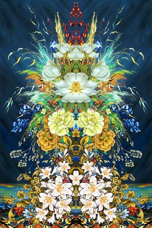 花卉印花花型图片