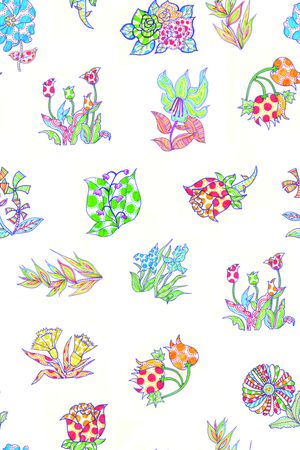 ♥红桃A〖花鸟天堂〗印花花型图片