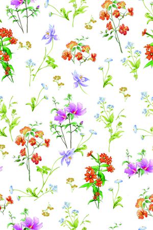 ♥红桃A〖花鸟天堂〗印花花型图片