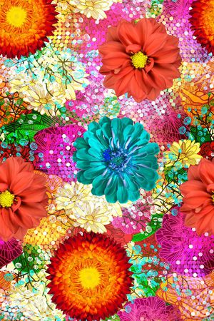 S-艺术花卉/Art印花花型图片