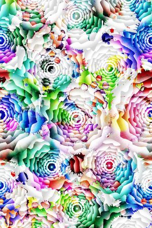 抽象简洁印花花型图片