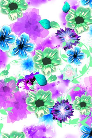 花卉印花花型图片