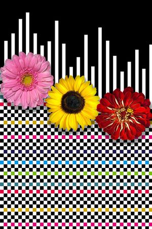 E-花卉几何/Flowers印花花型图片