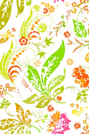 花卉印花花型图片