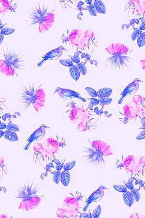 鸟印花花型图片