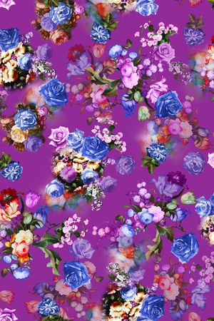 油画印花花型图片