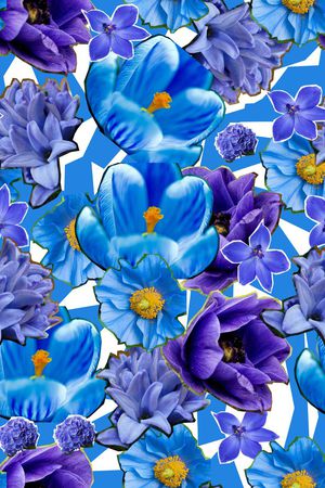 ♥红桃A〖花鸟天堂〗印花花型图片