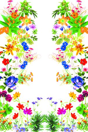 花卉印花花型图片