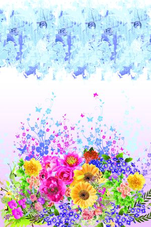 花卉印花花型图片