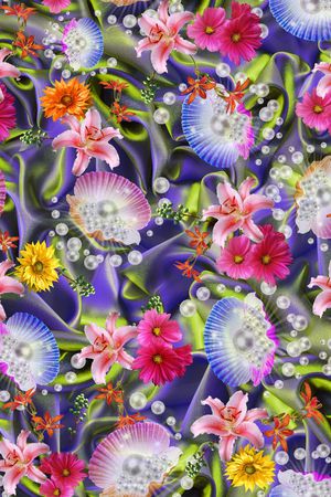 珠宝宝石印花花型图片