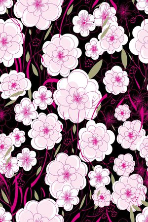 花鸟花卉印花花型图片