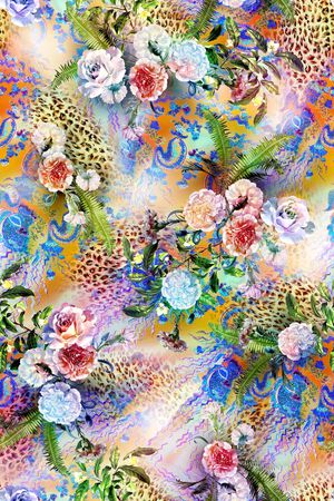 花卉印花花型图片