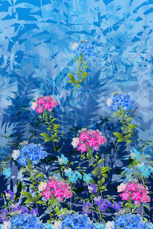 花卉印花花型图片