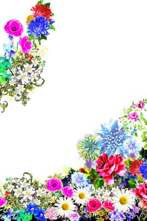 花卉印花花型图片