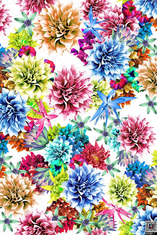 花卉印花花型图片