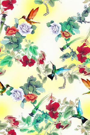 花卉印花花型图片