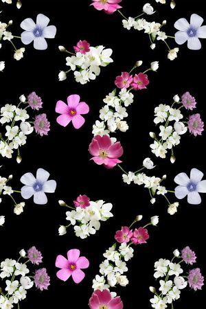 ♥红桃A〖花鸟天堂〗印花花型图片