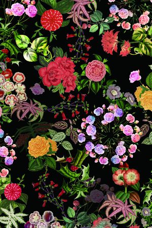花卉印花花型图片