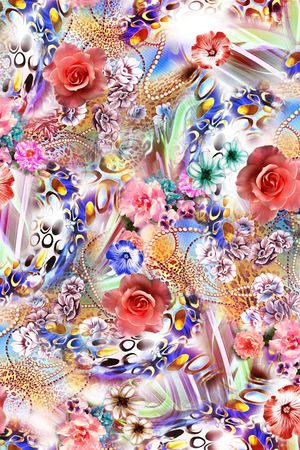花卉印花花型图片