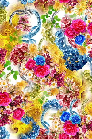 花卉印花花型图片
