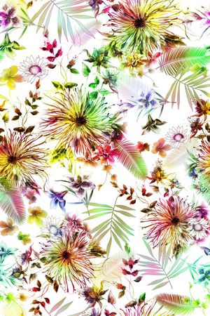 花卉印花花型图片