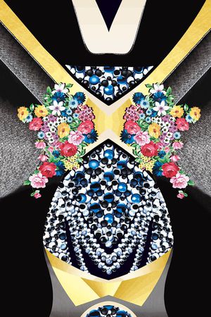 定位女装印花花型图片