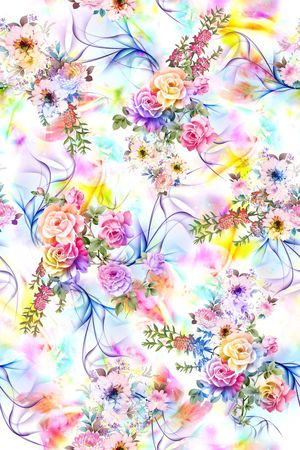 花卉印花花型图片