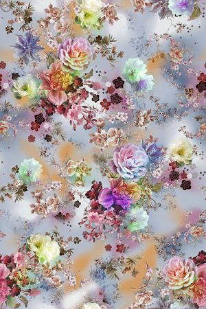 花卉印花花型图片