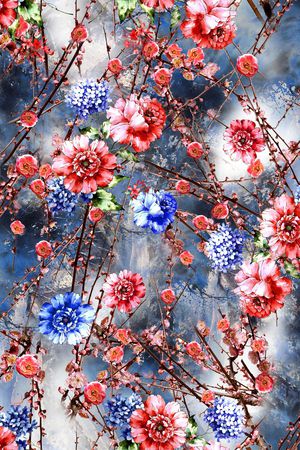 花卉印花花型图片