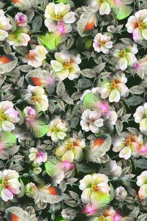 花卉印花花型图片