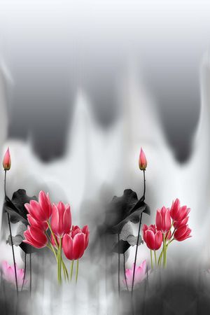 中国古典印花花型图片