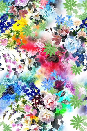 花卉印花花型图片