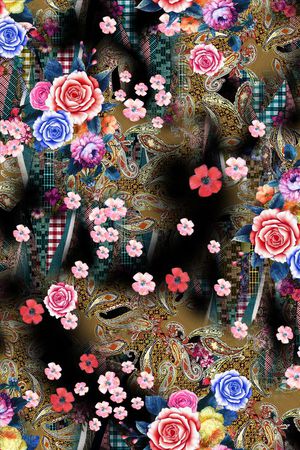 花卉印花花型图片