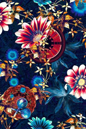 花卉印花花型图片