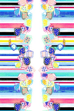 个性休闲印花花型图片