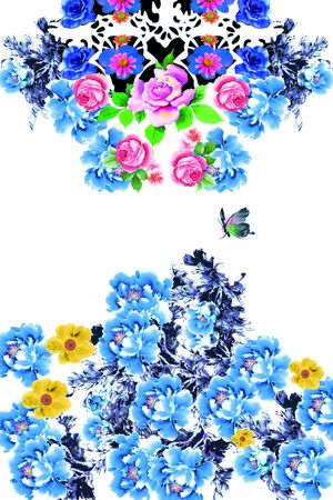 花卉印花花型图片