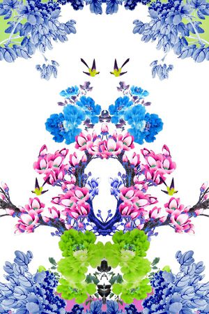 青花瓷印花花型图片
