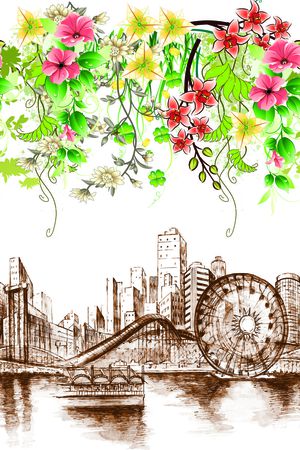 花卉印花花型图片