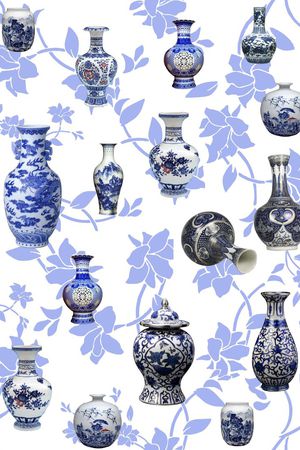 中国风印花花型图片