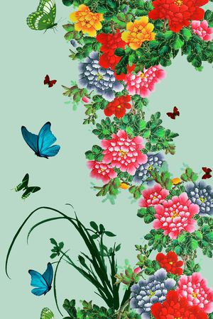 民族风印花花型图片