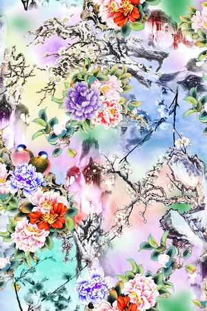 民族风印花花型图片