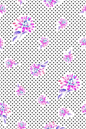 波点印花花型图片