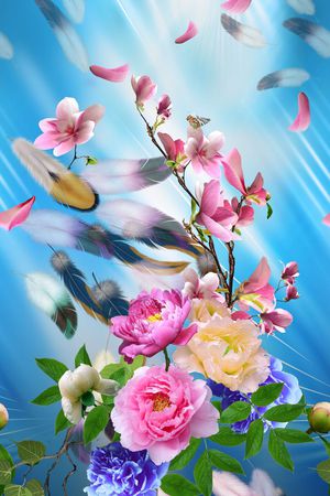 花卉印花花型图片
