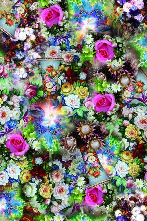 油画印花花型图片