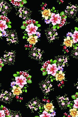 花卉印花花型图片