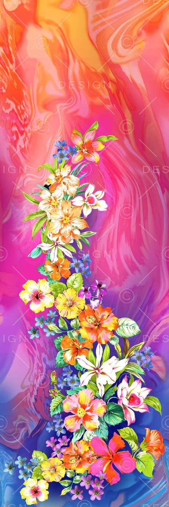 数码定位印花花型图片