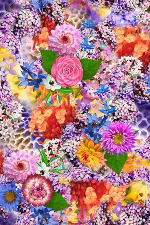 小碎花印花花型图片
