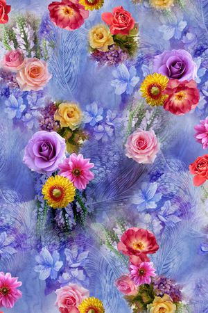 花卉印花花型图片