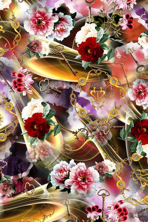 花卉印花花型图片